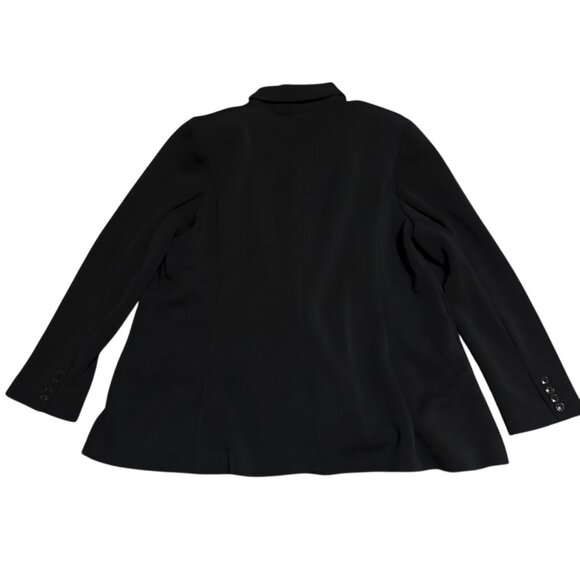 Lane Bryant Journey Black Blazer Button-Down Scuba Stretch Plus Size 22 Women's - Picture 7 of 14